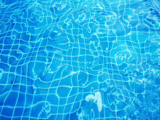 Water wave in swimming pool