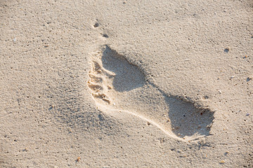 Sand am Strand am Meer