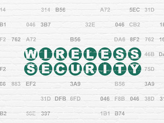 Security concept: Wireless Security on wall background