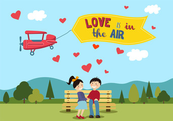 Valentines Day Couple . Love Concept - Valentines Day