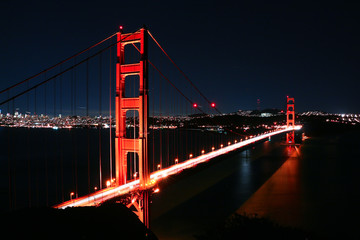 Fototapeta na wymiar Golden Gate Bridge San Francisco at Night