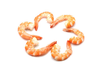 shrimp isolated on white background