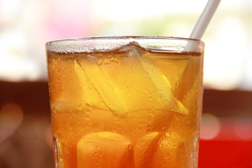 Iced tea closeup