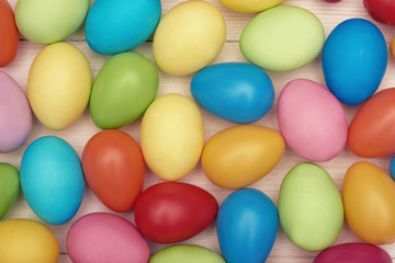 Fototapeta na wymiar Background with full of Easter eggs