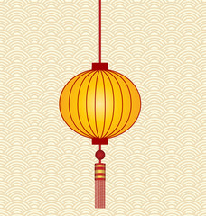 Chinese new year background with Chinese New Year decorative ele