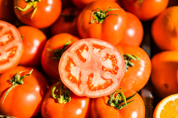 Close-up of juicy tomatoes