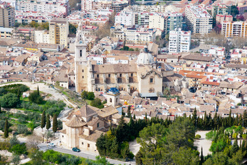 Fototapeta na wymiar Panoramic view of Xativa, Valencia, Spain