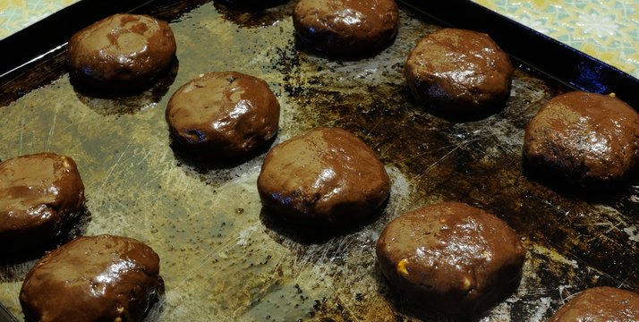 Southern Italian Christmas sweets: spicy chocolate-covered Mostaccioli.