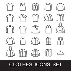 Clothes icon  set