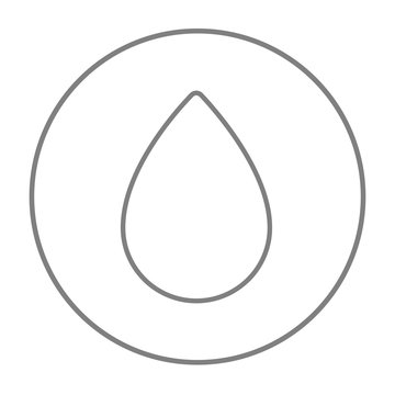 recommend clip art: Water drop line icon.