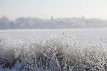 Foto auf Leinwand sneeuwlandschap Egmond aan den Hoef © katinkakrijgsman