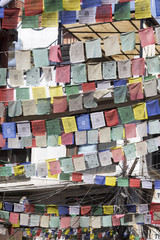 tibetan prayer flags, swayambhunath temple, Nepal