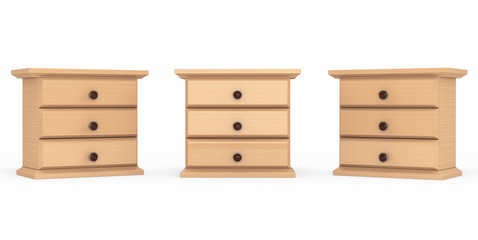 Miniature Wooden Commodes