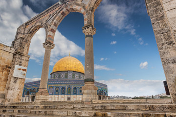 Fototapeta premium View to Jerusalem old city. Israel