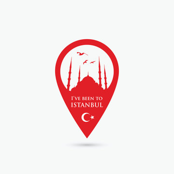 Istanbul location pin