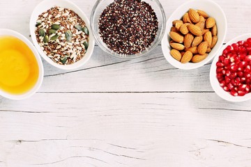 Superfood concept. Detox program ingredients.Healthy eating. 