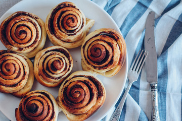 Cinnabon, top view