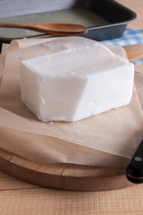 Beef dripping or Tallow a rendered form of beef or mutton fat used in cooking