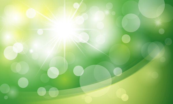 Green vector background with circles