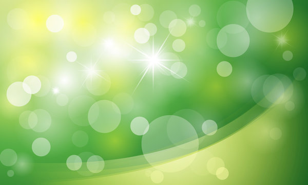 Green vector background with circles