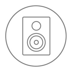 MP3 player line icon.