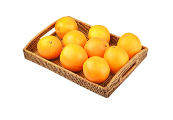 Orange on wickered tray