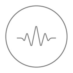 Sound wave line icon.