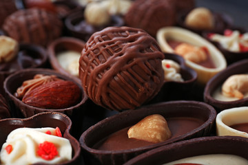 Chocolate sweets background