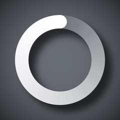 Circular loading icon, vector