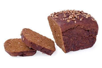 Rye bread  isolated