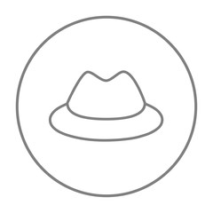 Classic hat line icon.