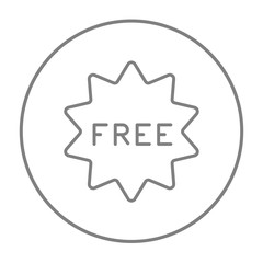 Free tag line icon.