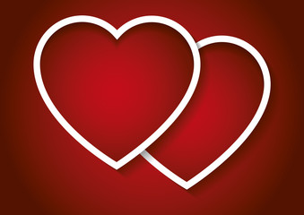 Valentines day hearts