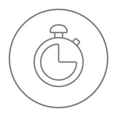Stopwatch line icon.