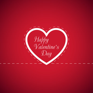 Heart. Happy Valentine's Day. Vector Illustration