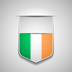 Ireland flag shield