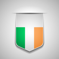 Ireland flag shield