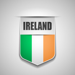 Ireland flag shield