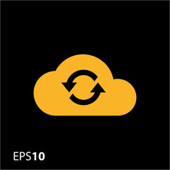 Cloud sync icon for web and mobile