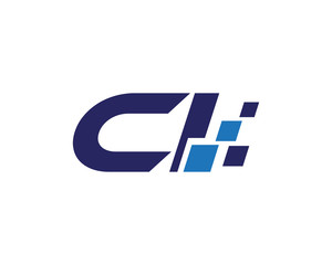 CI digital letter logo