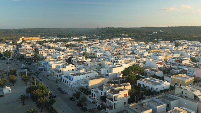 Aerial  along the City. Stock Video