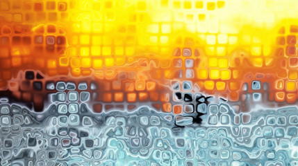 Abstract background of orange blue divorces