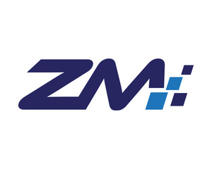 ZM digital letter logo