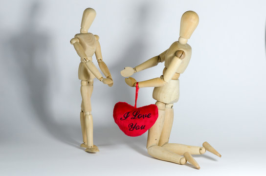 manichini innamorati - san valentino - cuore - rosso