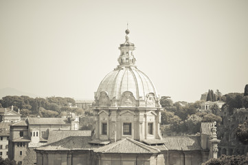 Fototapeta na wymiar Iglesia de San Luca y Martina, Roma, Italia