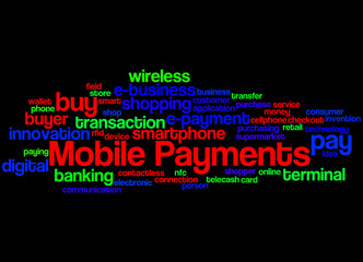 Mobile Payments, word cloud concept 8