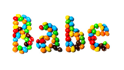 Smile colored candies