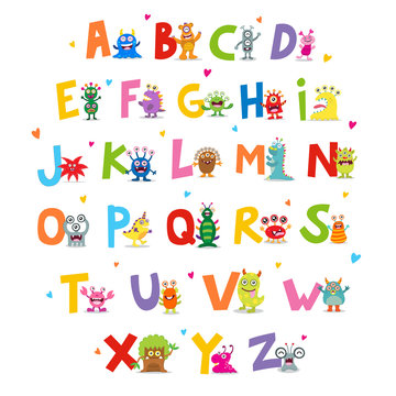 Cute Monsters Alphabet