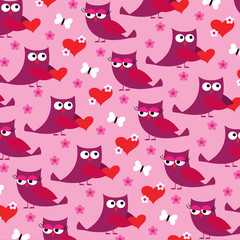  owl valentine pattern