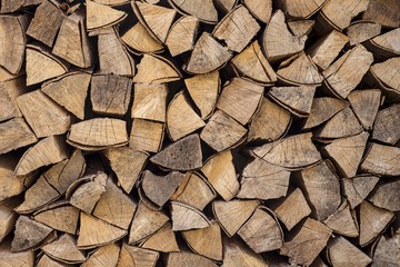 Chopped firewood